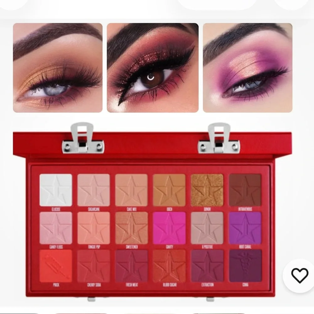 Jeffree Star Blood Sugar Palette - Red and Pink Tones